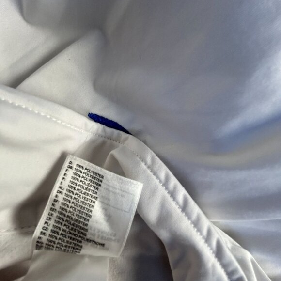 Adidas Mens White & Blue Karate Martial Art Jacket XXL Zip Up Activewear Pockets - Picture 5 of 11